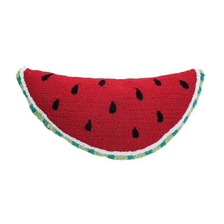 Pillows>Kirklands Home Watermelon Slice Shaped Pillow Red