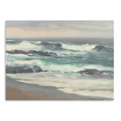 Kirklands Home Waves Crashing Canvas Art Print Blue