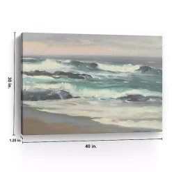 Kirklands Home Waves Crashing Canvas Art Print Blue