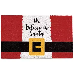 Outdoor Christmas Decorations>Kirklands Home We Believe in Santa Doormat
