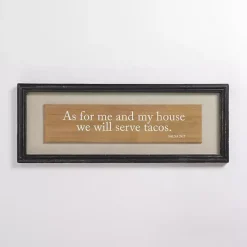 Kirklands Home We Will Serve Tacos Wall Plaque Outlet