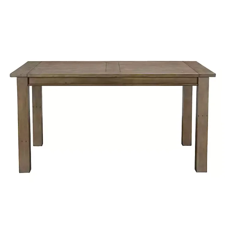Kirklands Home Weathered Pine Wood Dining Table Brown Outlet