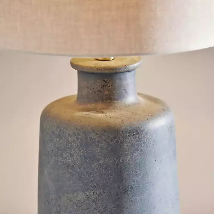 Kirklands Home Weathered Stone Jug Table Lamp Tan Discount
