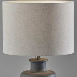 Kirklands Home Weathered Stone Jug Table Lamp Tan Discount