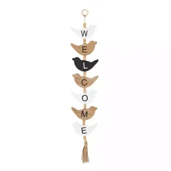 Kirklands Home Welcome Bird Shaped Wood Wall Sign Discount