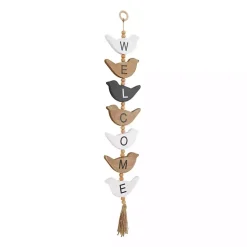 Kirklands Home Welcome Bird Shaped Wood Wall Sign Discount
