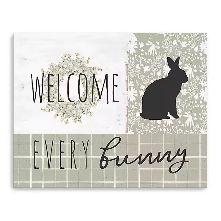 Easter Decorations>Kirklands Home Welcome Every Bunny Canvas Art Print