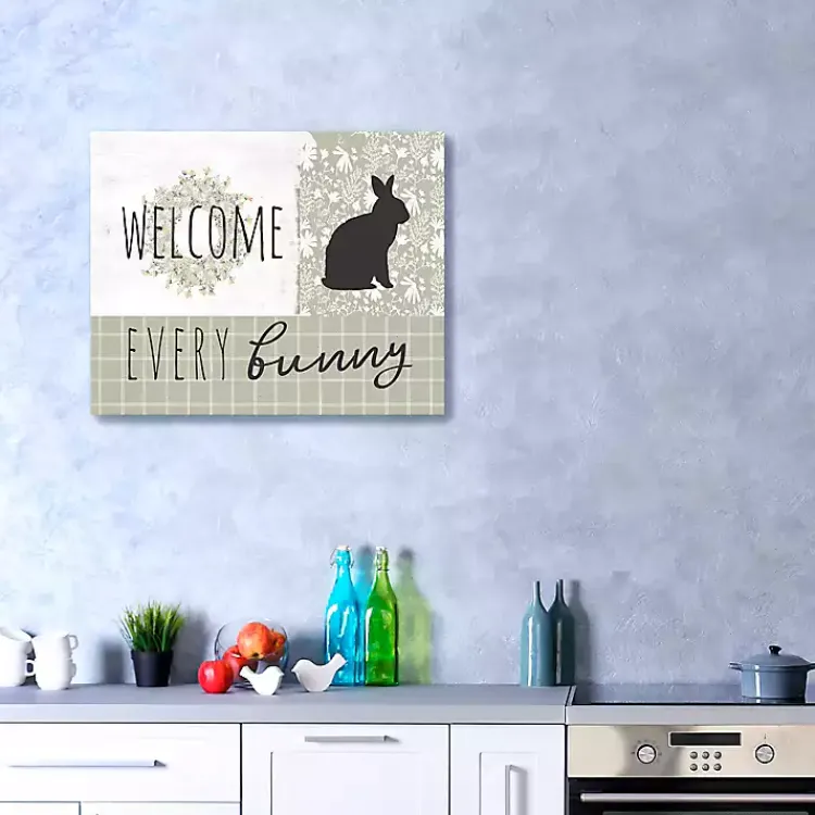 Easter Decorations>Kirklands Home Welcome Every Bunny Canvas Art Print
