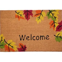 Fall>Kirklands Home Welcome Falling Leaves Doormat, 36x24 in.