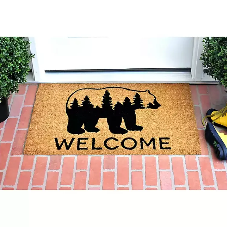 Kirklands Home Welcome Forest Bear Doormat Online