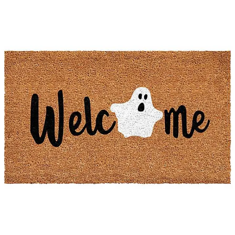 Halloween>Kirklands Home Welcome Ghost Doormat