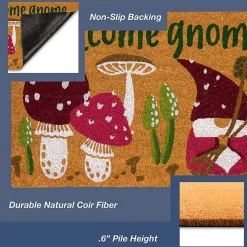 Kirklands Home Welcome Gnome Doormat Tan Discount