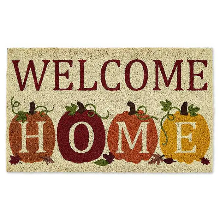 Fall>Kirklands Home Welcome Home Pumpkin Doormat, 18x30 in.