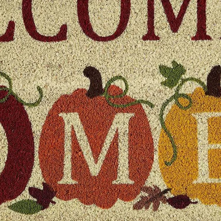 Fall>Kirklands Home Welcome Home Pumpkin Doormat, 18x30 in.
