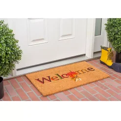 Kirklands Home Welcome Leaves Fall Coir Doormat Sale