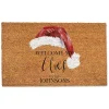 Outdoor Christmas Decorations>Kirklands Home Welcome My Elves Personalized Door Mat