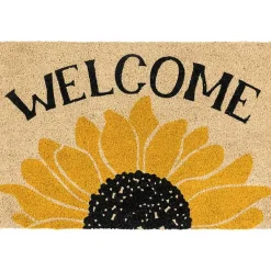 Kirklands Home Welcome Sunflower Doormat Online