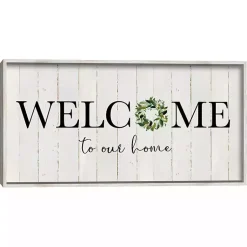 Kirklands Home Welcome To Our Home Wreath Wall Plaque Outlet