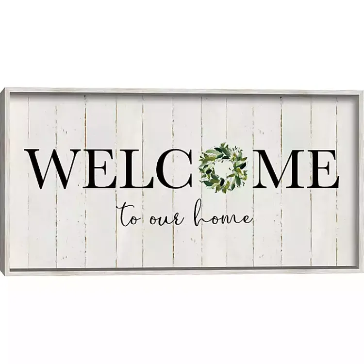Kirklands Home Welcome To Our Home Wreath Wall Plaque Outlet
