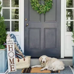 Kirklands Home Welcome to Our Home Wreath Two-Sided Porch Board Clearance