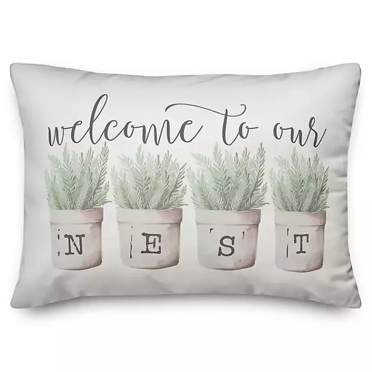 Pillows>Kirklands Home Welcome To Our Nest Pillow