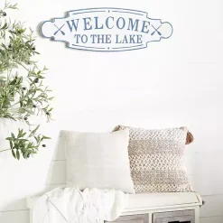 Kirklands Home Welcome To The Lake Metal Wall Plaque Discount