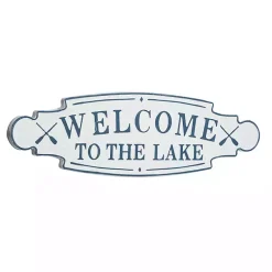 Kirklands Home Welcome To The Lake Metal Wall Plaque Discount