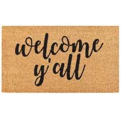 Kirklands Home Welcome Y'all Coir Doormat