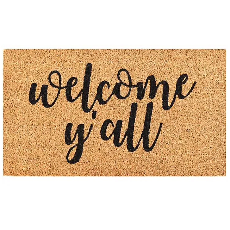 Kirklands Home Welcome Y'all Coir Doormat