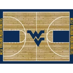 Kirklands Home West Virginia University Courtside Area Rug, 4x6