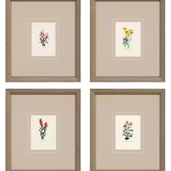 Kirklands Home Western Wildflower Framed Art Prints, Set of Clearance