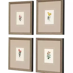Kirklands Home Western Wildflower Framed Art Prints, Set of Clearance