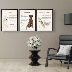 Kirklands Home Westie Facts Framed Wall Plaque New