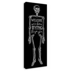 Halloween>Kirklands Home We've Been Dying To See You Halloween Wall Plaque Black