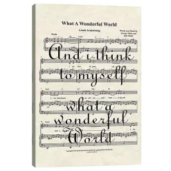 Kirklands Home What A Wonderful World II Canvas Art Print Hot