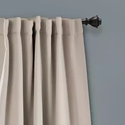Kirklands Home Wheat Back Tab Blackout Curtain Panel Set, 84 in. Tan Clearance