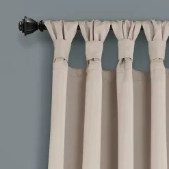 Kirklands Home Wheat Knotted Curtain Panel Set, 95 in. Tan Best