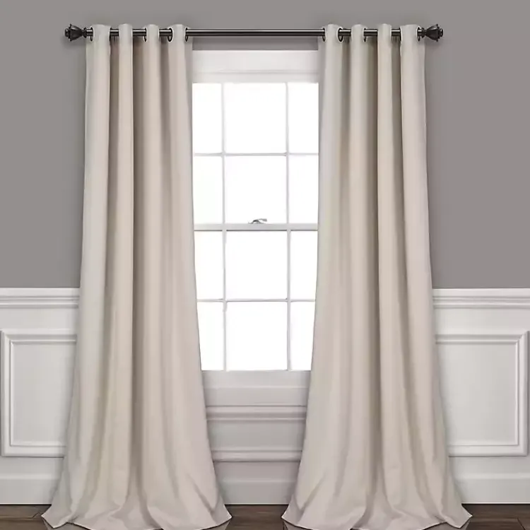 Kirklands Home Wheat Lush Insulated Curtain Panel Set, 120 in. Tan Outlet