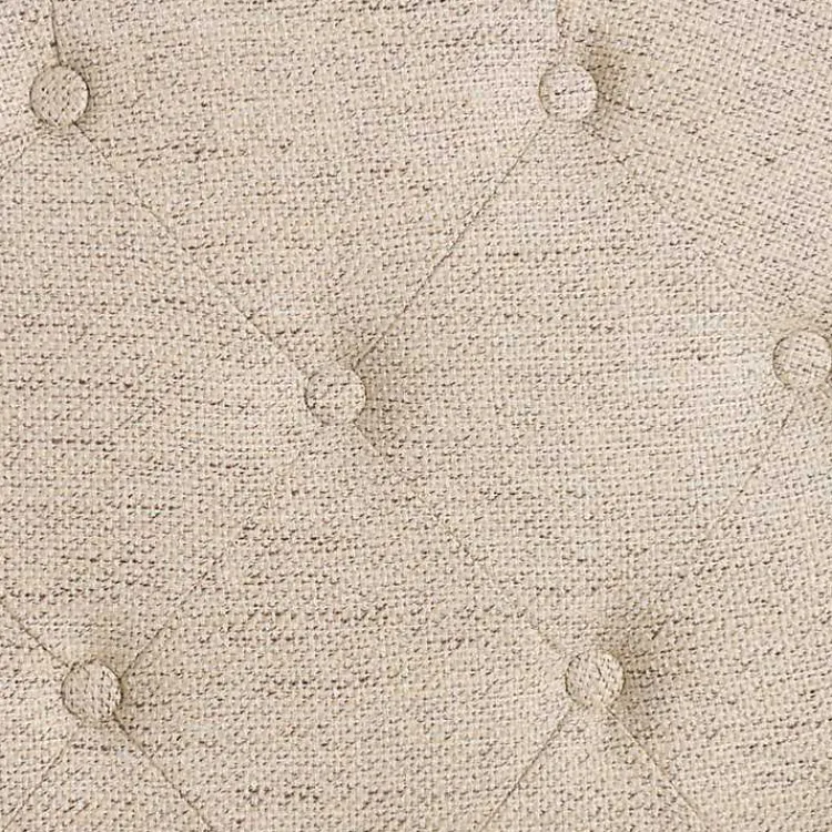 Kirklands Home Wheat Tufted Chair & Ottoman Set Tan Outlet