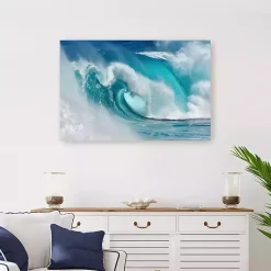 Kirklands Home When the Ocean Turns into Canvas Art Print Blue