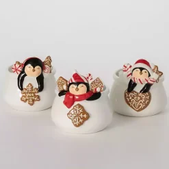 Christmas Dining & Entertaining>Kirklands Home Whimsical Penguin Ceramic Containers, Set of 3 Multi