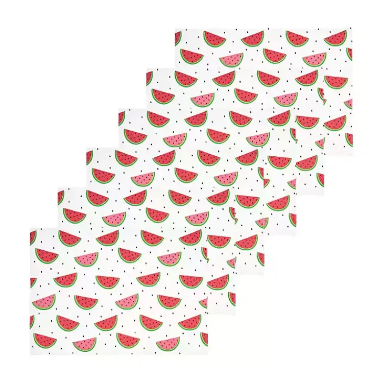 Kirklands Home Whimsical Watermelon Placemats, Set of 6 Sale