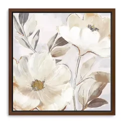 Kirklands Home Whisper White Florals Framed Canvas Art Print Discount