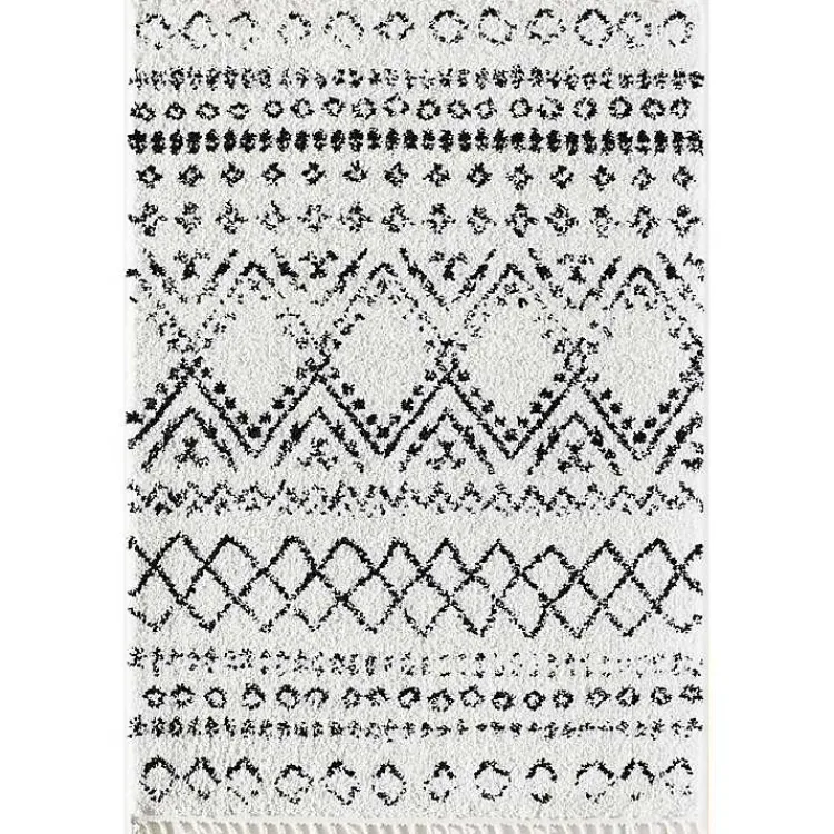 Kirklands Home Whisper White Moon Accent Rug, 2x8