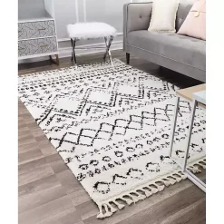 Kirklands Home Whisper White Moon Accent Rug, 2x8