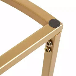 Kirklands Home & Gold Half Moon Dorrah Accent Table White Sale