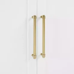 Kirklands Home & Gold Storage Cabinet White Clearance