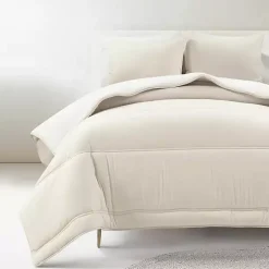 Kirklands Home White & Tan Reversible 3-pc. King Comforter Set Hot