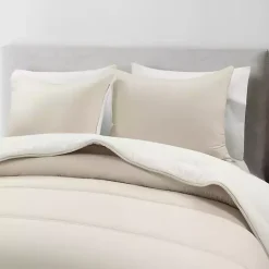 Kirklands Home White & Tan Reversible 3-pc. King Comforter Set Hot