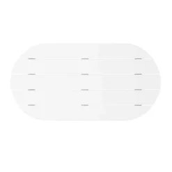 Kirklands Home Acacia Wood Oval Adirondack Coffee Table White Hot